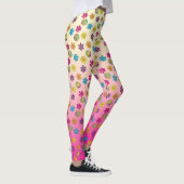 Leggings Super Hippie Paix et Fleur Douche rose fondu (Droite)