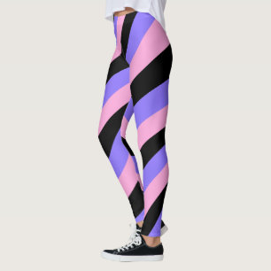 Leggings Super les années 70 psychédélique rose et violet G