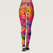 Leggings Super Star - Couleurs Gras Lumineuses - Y (Dos)