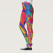 Leggings Super Star - Couleurs Gras Lumineuses - Y (Gauche)