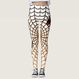 Leggings Superbe design d'Halloween avec araignée et toile