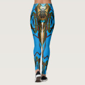 Leggings Superbe dessin de scarabée vibrant (Dos)