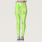 Leggings Superbe Fonte verte Abstraite (Devant)