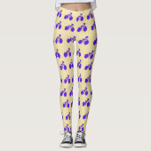 Leggings Superbe Vanille Blanche Femme Motif cycliste (Devant)