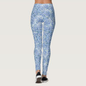 Leggings Superbes hydrangées bleues - motif floral (Dos)