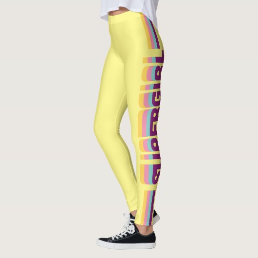 Leggings Supergirl Retro Colorshift Graphic (Gauche)