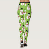 Leggings sur mesure de motoneige Coulisses de Noël (Dos)