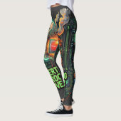 Leggings Surcharge de processeur de suranalyse Drôle de cer (Gauche)