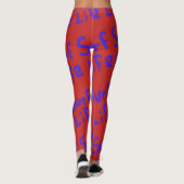 Leggings surf vie Thunder_Cove bleu rouge (Dos)