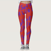Leggings surf vie Thunder_Cove bleu rouge (Devant)