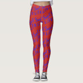 Leggings surf vie Thunder_Cove rouge bleu (Devant)