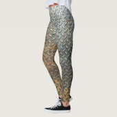 Leggings Surface métallique, arrière - plan de texture réfl (Gauche)
