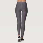 Leggings Surface texturée violette foncée à motif tourbillo (Dos)