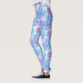 Leggings Surfer et vagues (Gauche)