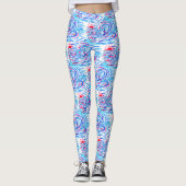 Leggings Surfer et vagues (Devant)