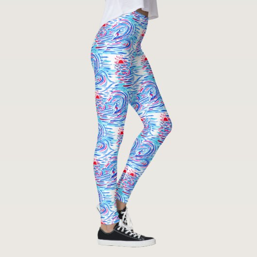 Leggings Surfer et vagues (Droite)