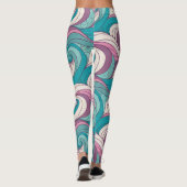 Leggings Surreal Abstract Waves Pattern – Dreamlike Fluid (Dos)