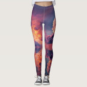 Leggings Surreal Dramatic Clouds With Fiery Sunset (Devant)