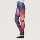 Leggings Surreal Glowing Sunset Clouds Reflected In Water (Gauche)