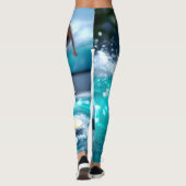 Leggings Surreal Mouse Surfing Digital Waves – Whimsical Te (Dos)
