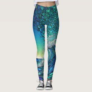 Leggings Surreal Surf Seascape