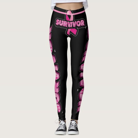 Leggings Survivant du cancer du sein (Devant)