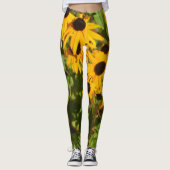 Leggings Susan Bold aux yeux noirs Botanique florale (Devant)