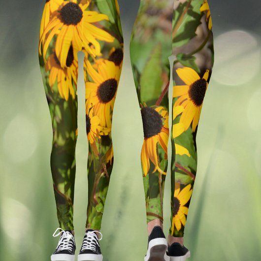 Leggings Susan Bold aux yeux noirs Botanique florale