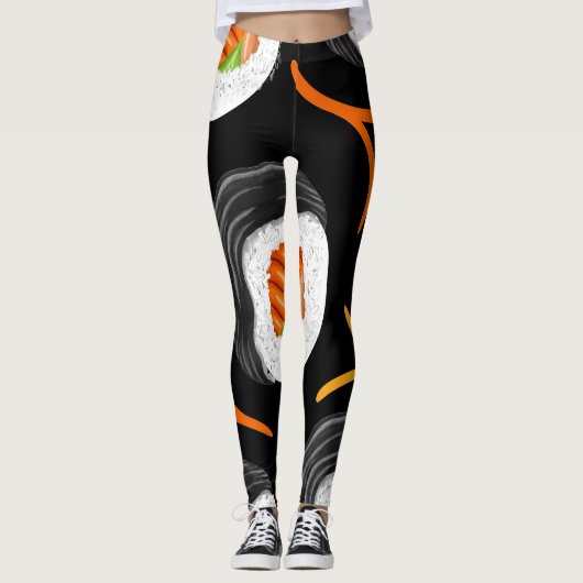 Leggings Sushi Roll Athletic Yoga (Devant)