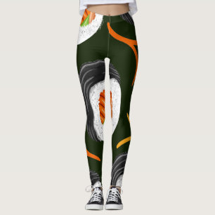 Leggings Sushi Roll Athletic Yoga