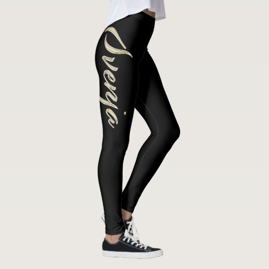 Leggings Svenja or blanc Handwriting Tuyau (Droite)