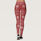 Leggings Sweat de Noël laid Labrador Retriever Edition (Dos)