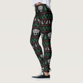 Leggings Sweat de Noël moche Labrador Retriever Edition (Gauche)