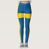 Leggings Sweden Flag (Devant)