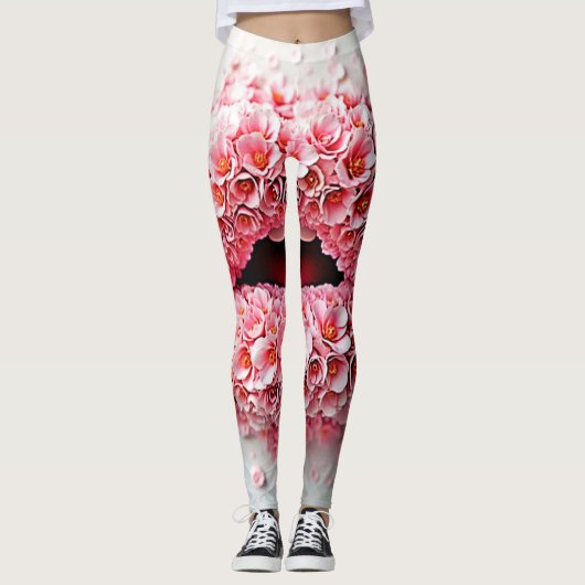 Leggings Sweet Bloom Lips Art (Devant)