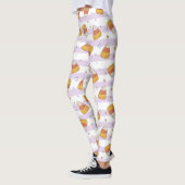 Leggings Sweet Candy Corn & Stars Halloween Motif (Gauche)