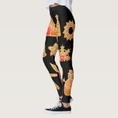 Leggings Sweet Christmas Gingerbread Design (Gauche)