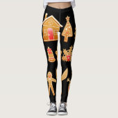 Leggings Sweet Christmas Gingerbread Design (Devant)