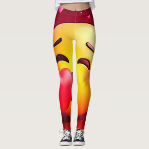 Leggings Sweet Kiss Heart Emoji