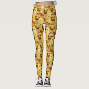 Leggings Sweey Bears and Bees 3D Motif sans couture