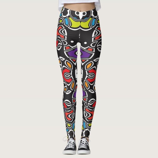 Leggings Swirl cosmique (Devant)