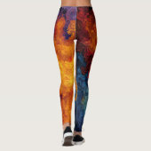 Leggings Swirling Elemental Nebula Abstract (Dos)