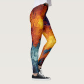 Leggings Swirling Elemental Nebula Abstract (Droite)