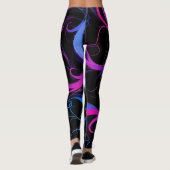 Leggings 💫 Swirling Pink & Violet Pattern - Elegant & Myst (Dos)