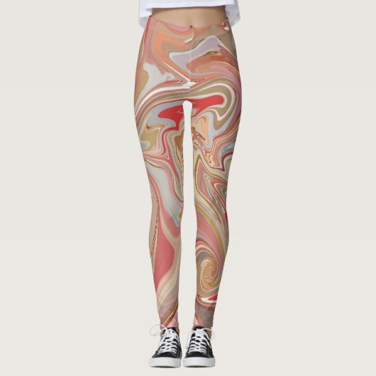 Leggings Swirls de Coral (Devant)