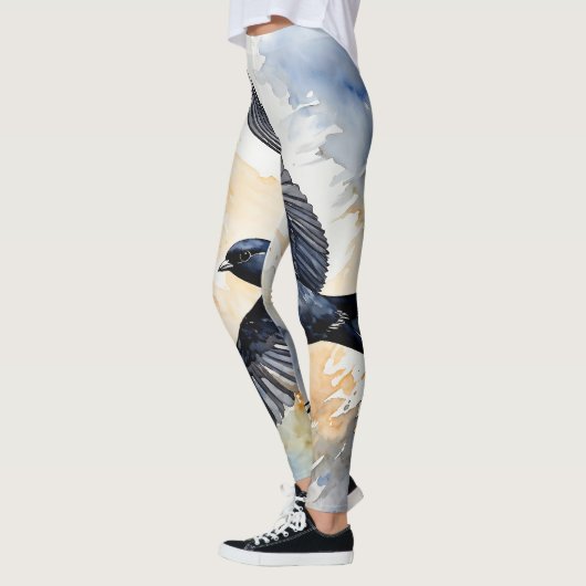 Leggings Symbiotique Sky Dancer : Graceful Swift BIrd (Gauche)
