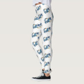 Leggings Symbol Infinity of Blue Morpho Butterflies (Gauche)