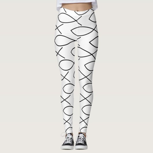 Leggings Symbole chrétien Ichthys Thunder_Cove de poissons (Devant)
