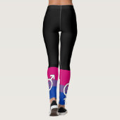 Leggings Symbole de la fierté bisexuelle (Dos)