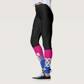 Leggings Symbole de la fierté bisexuelle (Gauche)